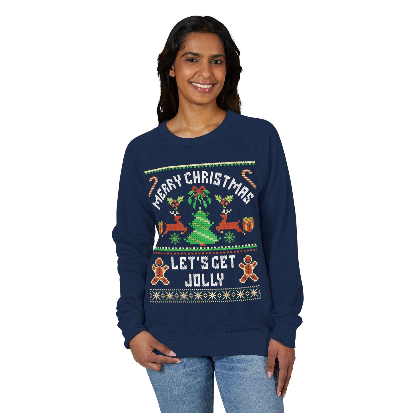 Merry Christmas, Let's Get Jolly - Crewneck Sweatshirt