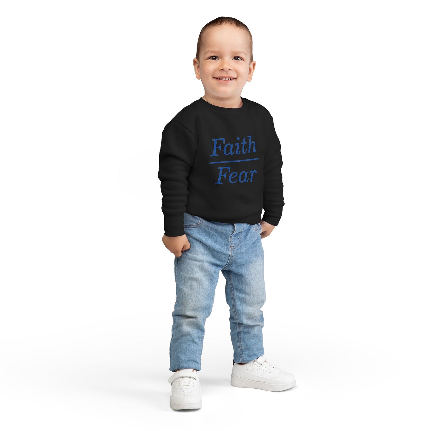 Faith Over Fear Toddler Sweatshirt