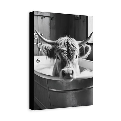 Highland Cow Bubbles Wall Art