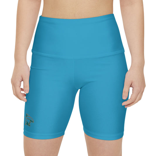 Turquoise Yoga Shorts