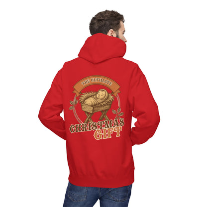 The Ultimate Christmas Gift Unisex Fleece Hoodie with Nativity Design