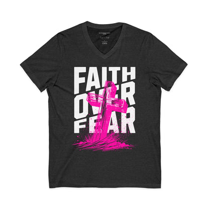 Faith Over Fear Shirt, Christian T-Shirt, Jesus Shirt, Inspirational Faith Tee, Bible Verse Clothing, Christian Aesthetic Apparel, Religious Gift