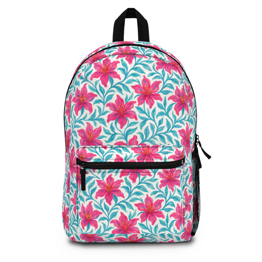 Watercolor Floral Pattern Backpack