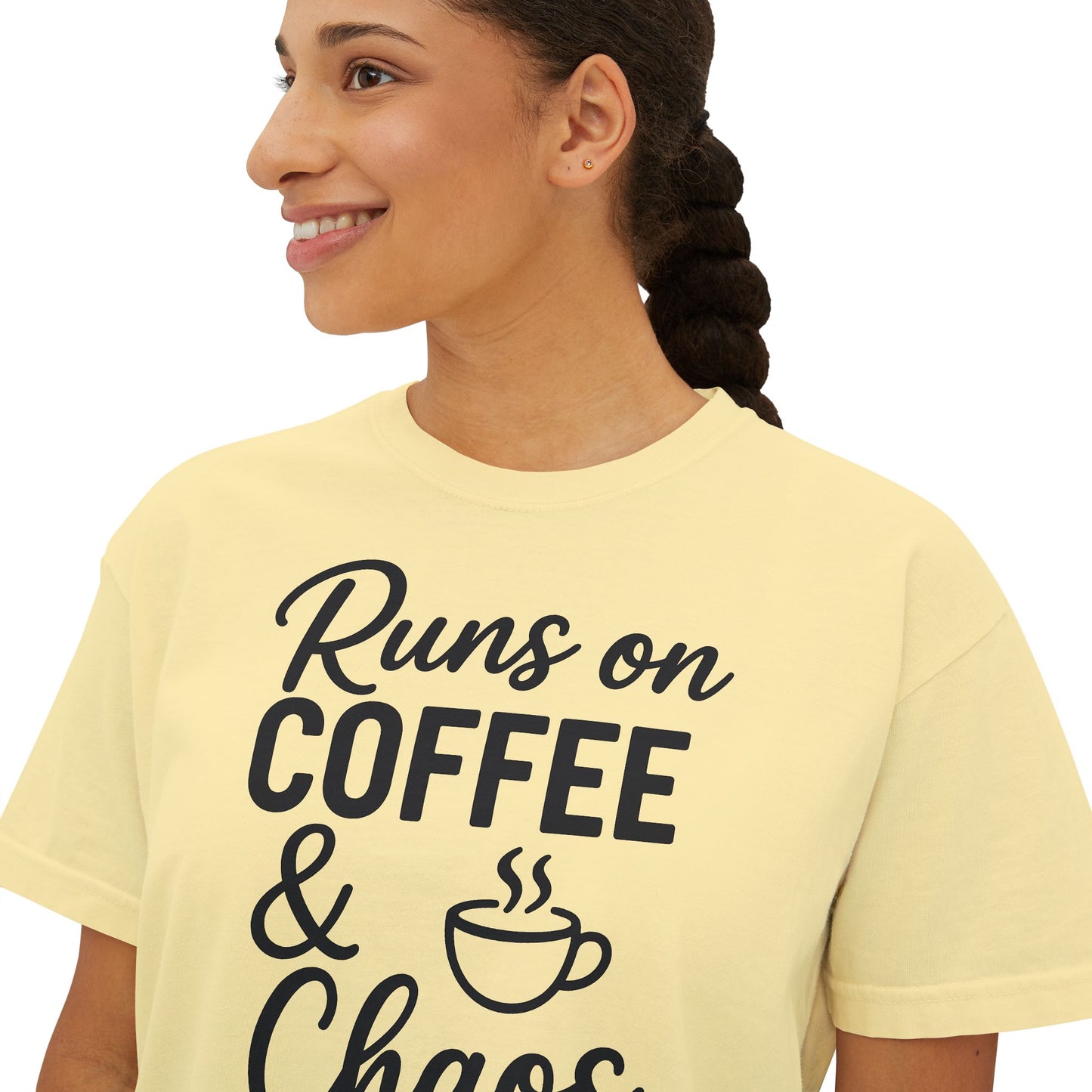 Coffee & Chaos Women's Boxy Tee