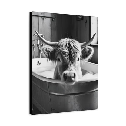Highland Cow Bubbles Wall Art