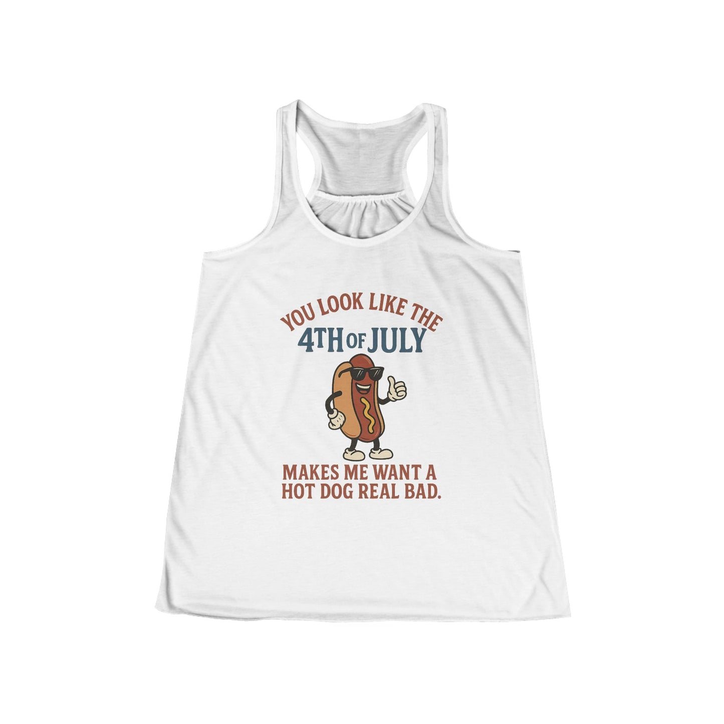 Patriotic Women's Flowy Racerback