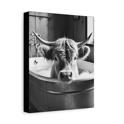 Highland Cow Bubbles Wall Art