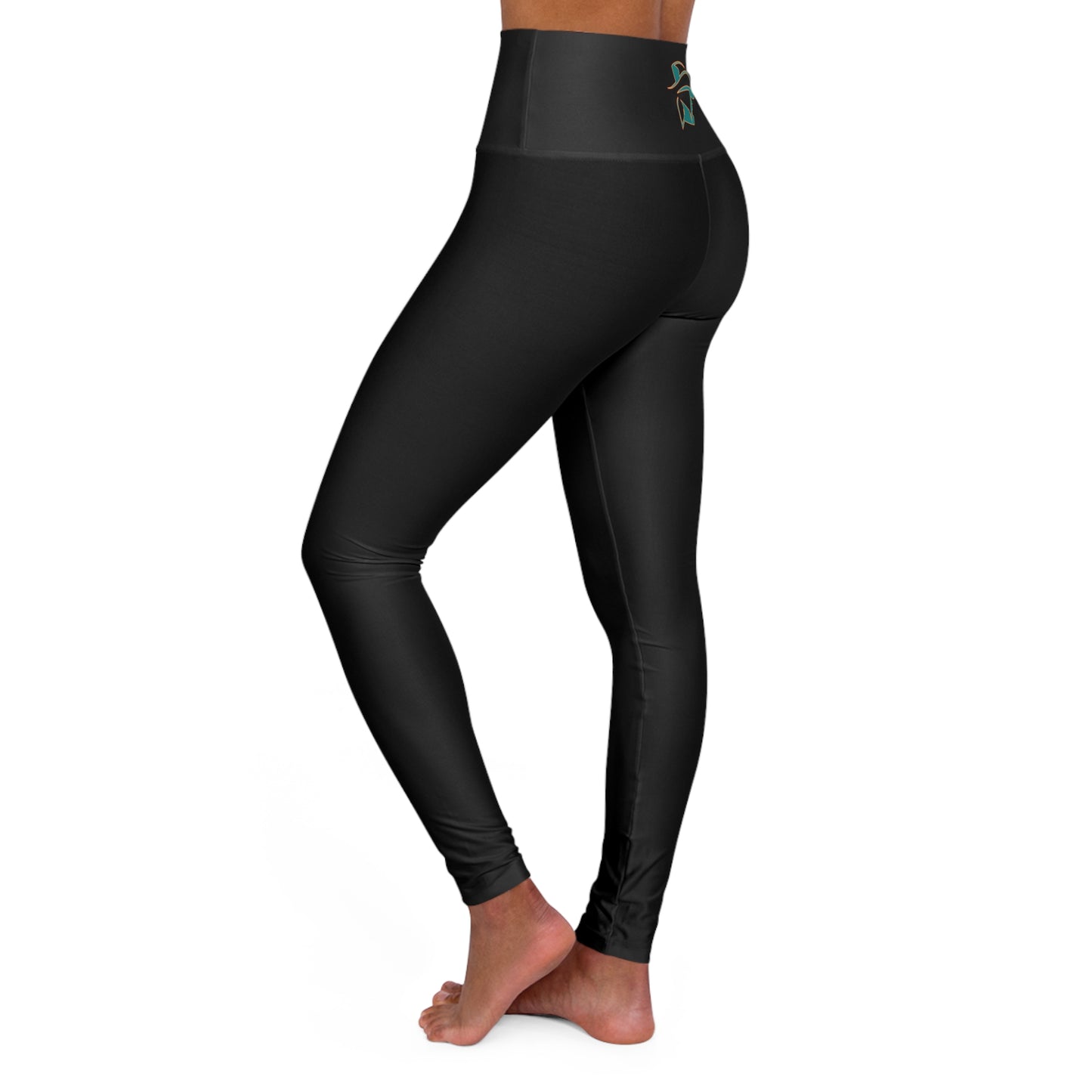 HMR High Waisted Yoga Leggings - Black