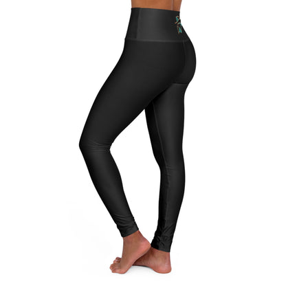 HMR High Waisted Yoga Leggings - Black