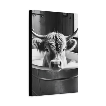 Highland Cow Bubbles Wall Art