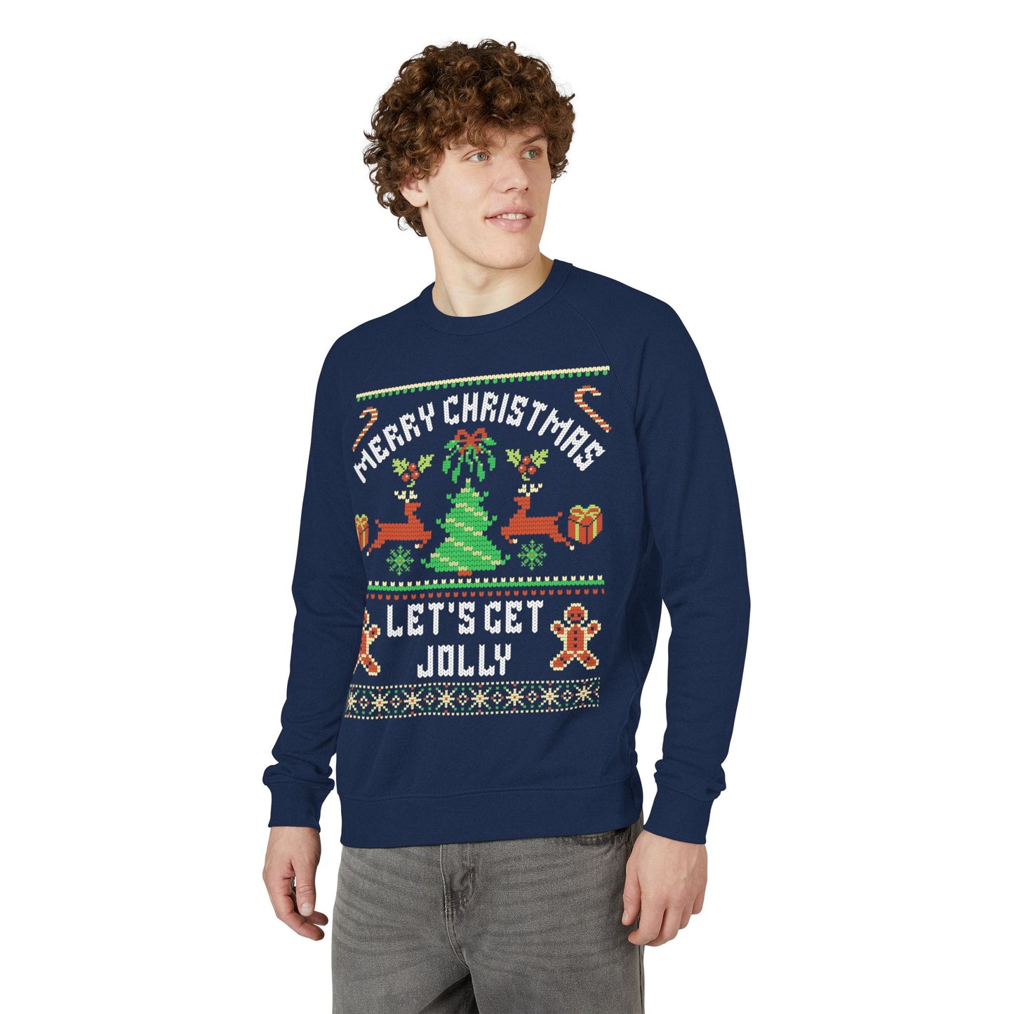 Merry Christmas, Let's Get Jolly - Crewneck Sweatshirt