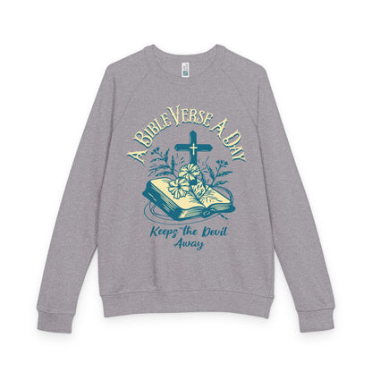A Bible Verse A Day Keeps The Devil Away - Crewneck Sweatshirt
