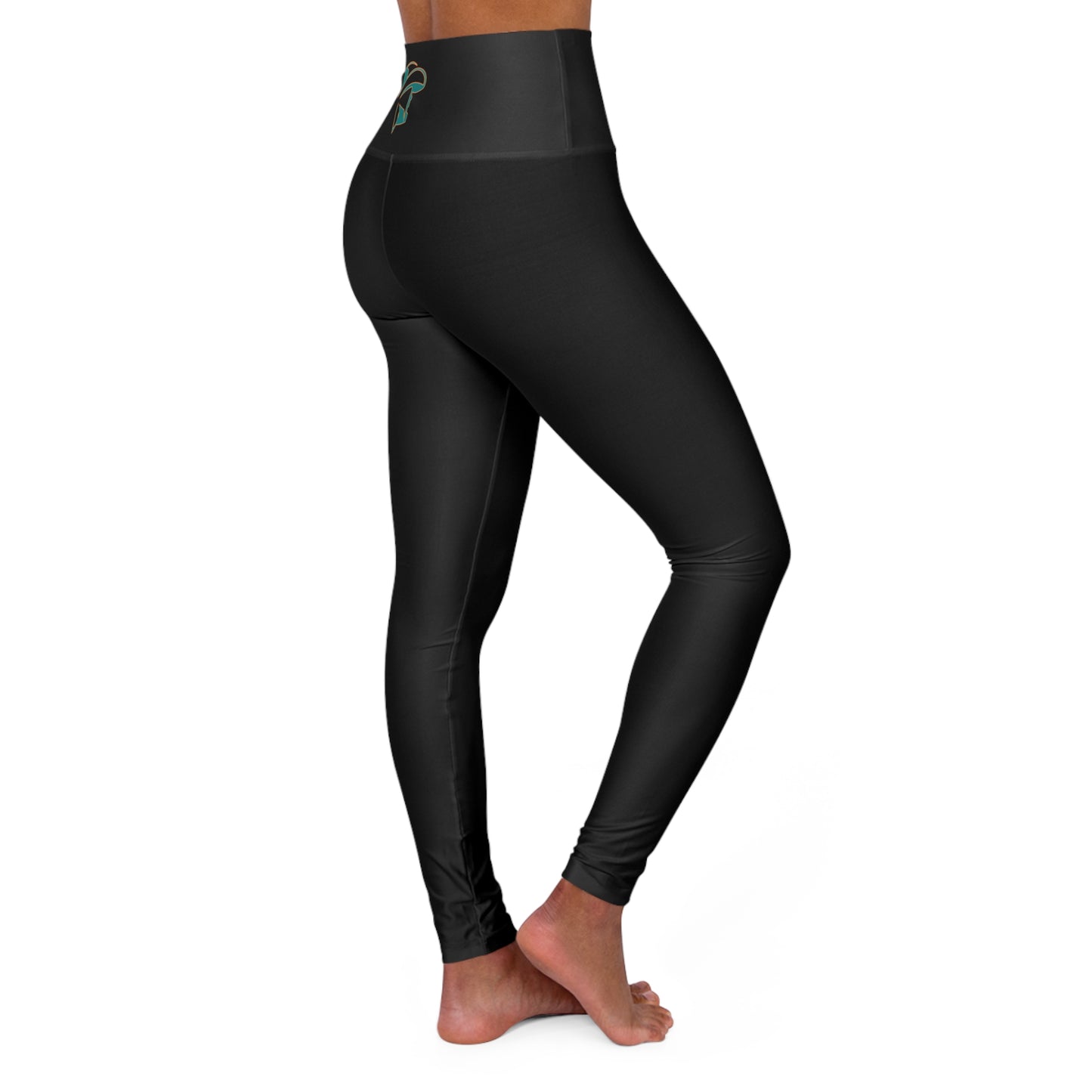 HMR High Waisted Yoga Leggings - Black