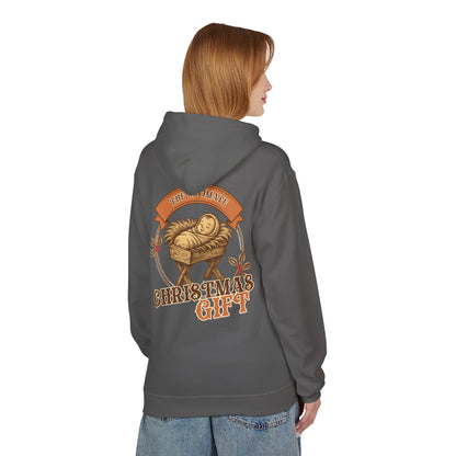 The Ultimate Christmas Gift Unisex Fleece Hoodie with Nativity Design