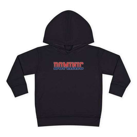 Toddler Football Hoodie — Personalized "Dominic" Youth Pullover