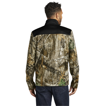 Men's Camo Soft Shell Zip Up Jacket