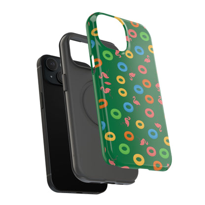 Colorful Flamingo & Pool Float Phone Cases