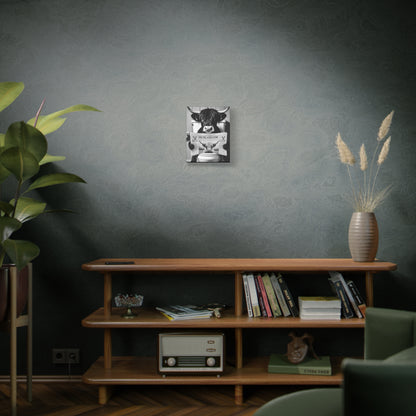 Highland Cow Toilet Funny Art