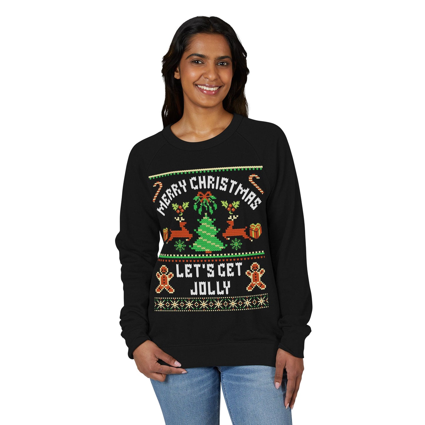 Merry Christmas, Let's Get Jolly - Crewneck Sweatshirt