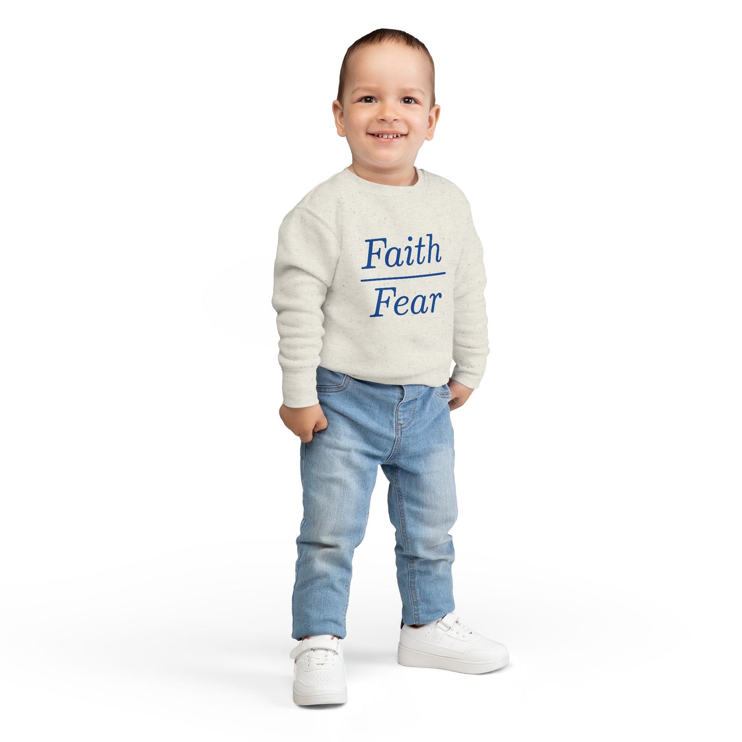 Faith Over Fear Toddler Sweatshirt