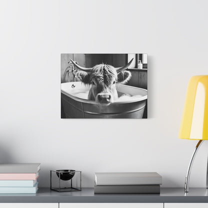 Highland Cow Bubbles Wall Art