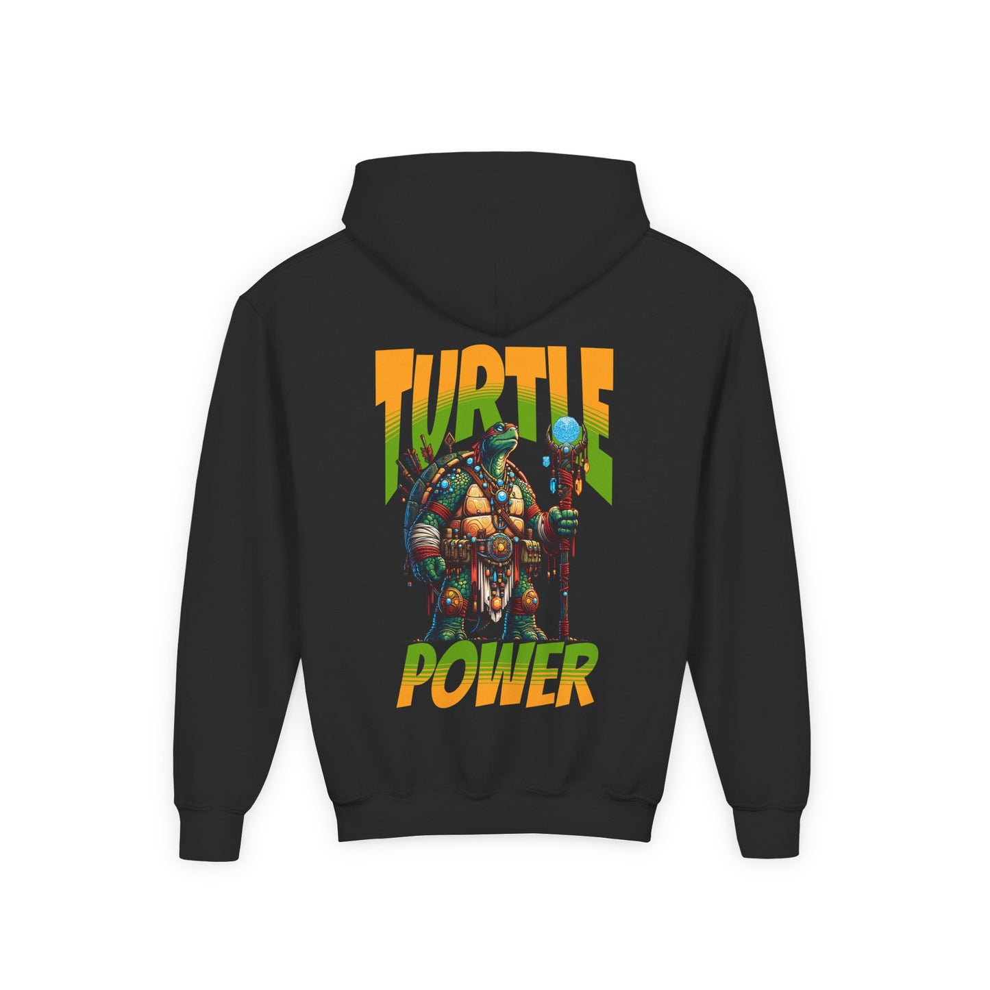 Youth Hoodie — "Turtle Power" Ninja Turtle Graphic Pullover