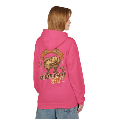 The Ultimate Christmas Gift Unisex Fleece Hoodie with Nativity Design