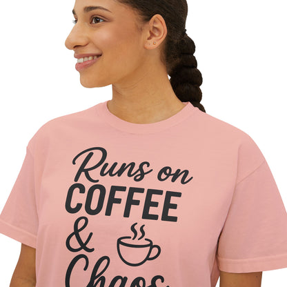 Coffee & Chaos Women's Boxy Tee