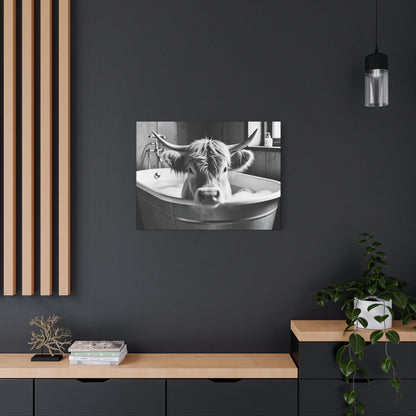Highland Cow Bubbles Wall Art
