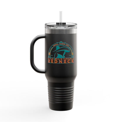 High Maintenance Redneck Insulated Travel Mug - 40oz - Perfect for Road Trips and Outdoor Adventures