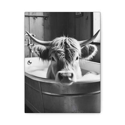 Highland Cow Bubbles Wall Art
