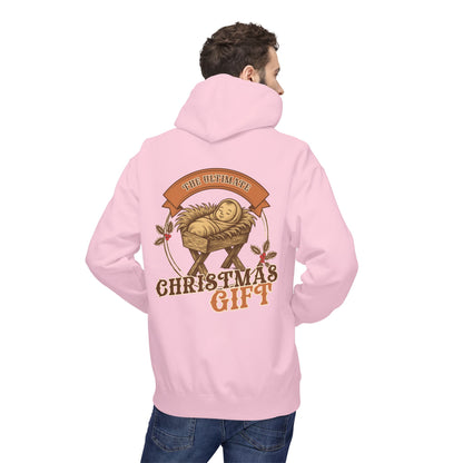 The Ultimate Christmas Gift Unisex Fleece Hoodie with Nativity Design