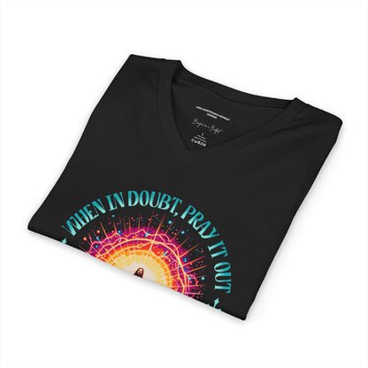 When In Doubt Pray It Out Shirt, Christian Faith T-Shirt, James 1:6-8 Bible Verse Tee, Jesus Shirt, Prayer Shirt, Christian Inspirational Clothing