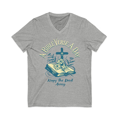 Bible Verse a Day Shirt, Christian Faith T-Shirt, Jesus Shirt, Spiritual Warfare Tee, Christian Motivational Clothing, Faith Based Apparel