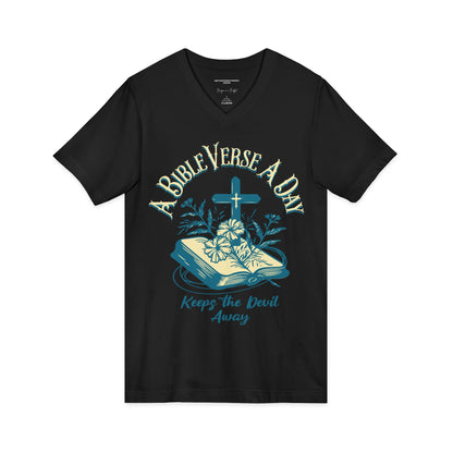 Bible Verse a Day Shirt, Christian Faith T-Shirt, Jesus Shirt, Spiritual Warfare Tee, Christian Motivational Clothing, Faith Based Apparel