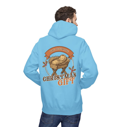 The Ultimate Christmas Gift Unisex Fleece Hoodie with Nativity Design
