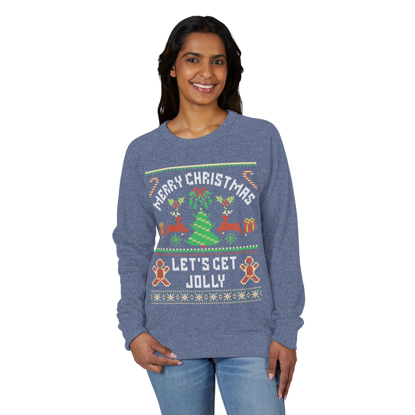 Merry Christmas, Let's Get Jolly - Crewneck Sweatshirt