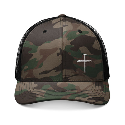 Camouflage Nail - Cross Trucker Hat