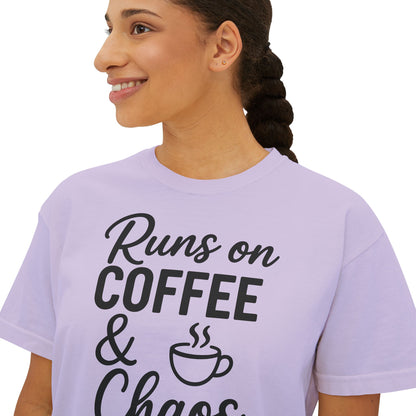 Coffee & Chaos Women's Boxy Tee