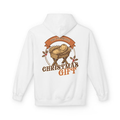 The Ultimate Christmas Gift Unisex Fleece Hoodie with Nativity Design