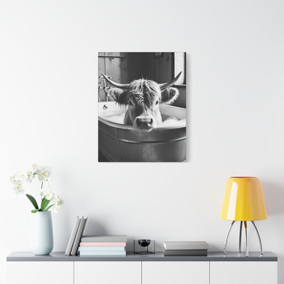Highland Cow Bubbles Wall Art