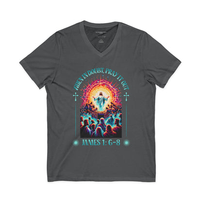 When In Doubt Pray It Out Shirt, Christian Faith T-Shirt, James 1:6-8 Bible Verse Tee, Jesus Shirt, Prayer Shirt, Christian Inspirational Clothing