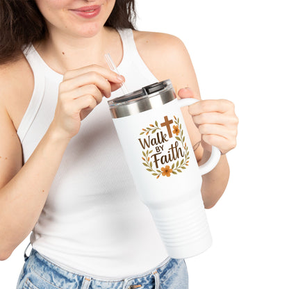 Walk by Faith 40oz Travel Mug
