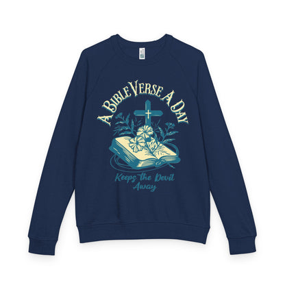 A Bible Verse A Day Keeps The Devil Away - Crewneck Sweatshirt