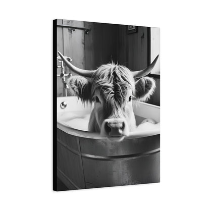 Highland Cow Bubbles Wall Art