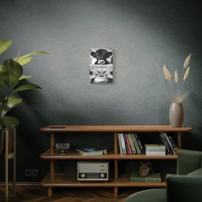 Highland Cow Toilet Funny Art