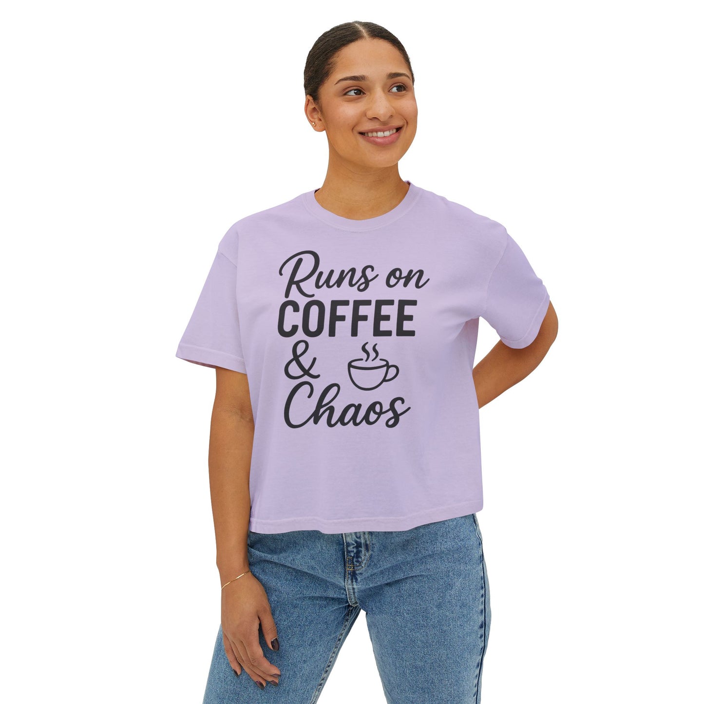 Coffee & Chaos Women's Boxy Tee