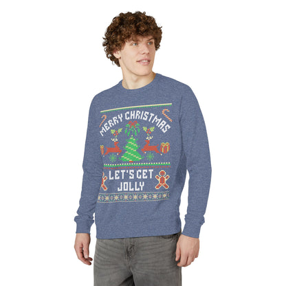 Merry Christmas, Let's Get Jolly - Crewneck Sweatshirt
