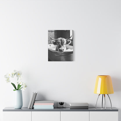 Highland Cow Bubbles Wall Art