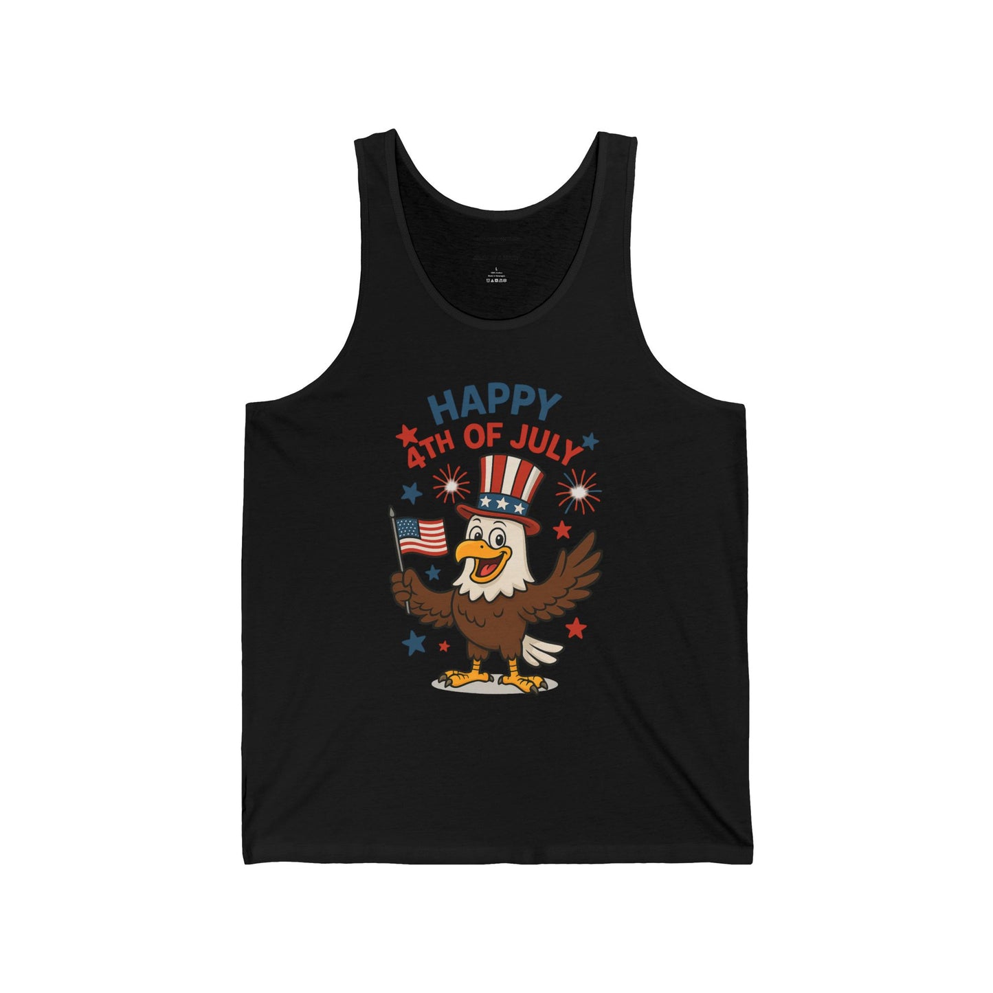 4th of July Men's Jersey Tank Top | Patriotic Sleeveless Shirt for Independence Day Celebrations, Summer BBQs, Gifts